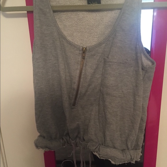 Cropped Sweatshirt Tanktop - Picture 1 of 1